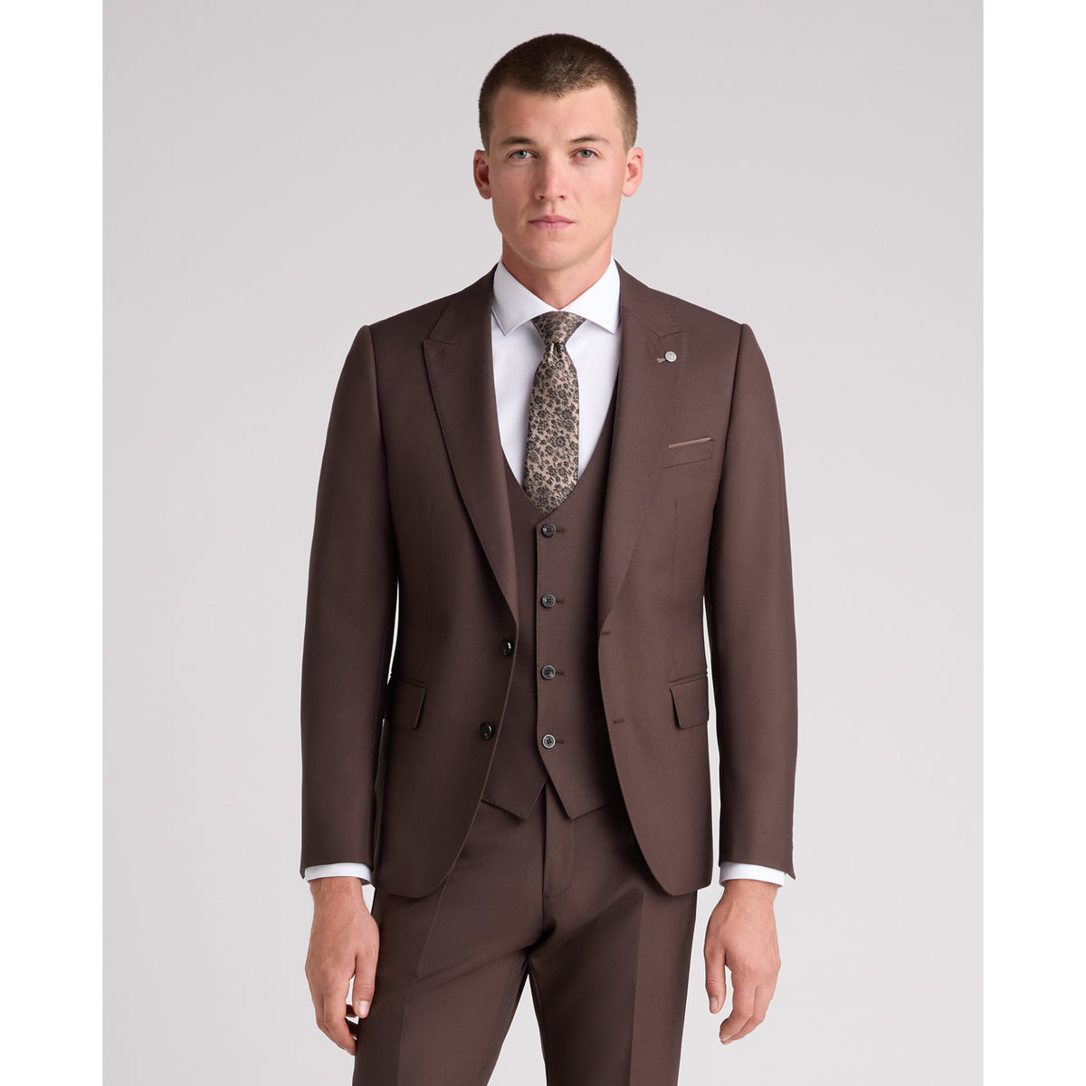 Remus Uomo 42740 47 Brown/Grey Jacket Slim
