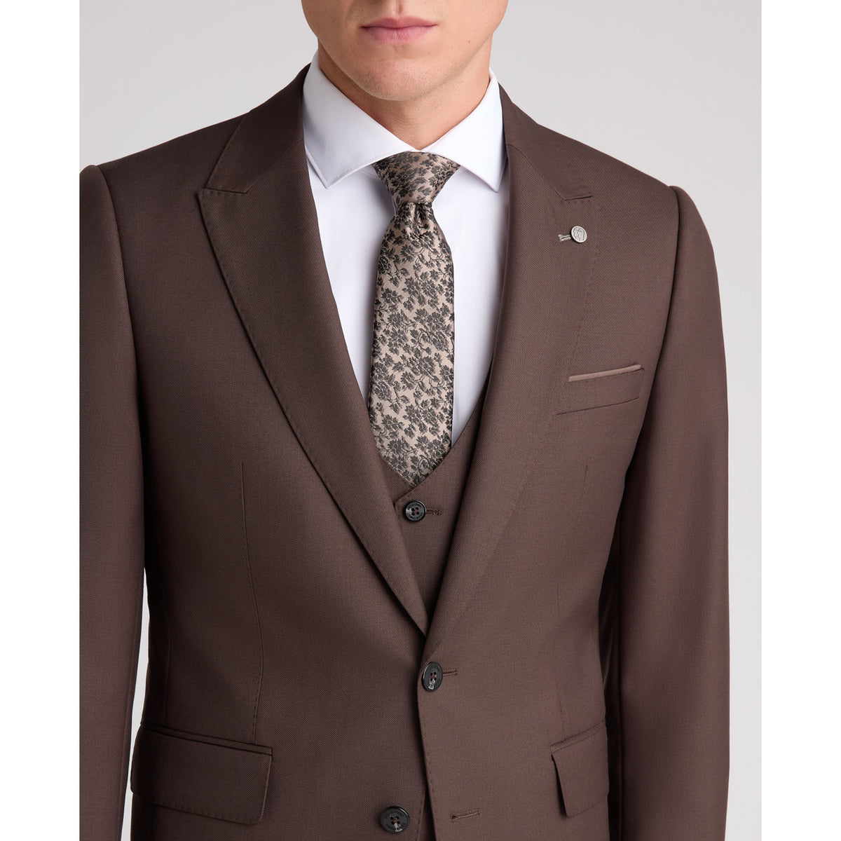 Remus Uomo 42740 47 Brown/Grey Jacket Slim