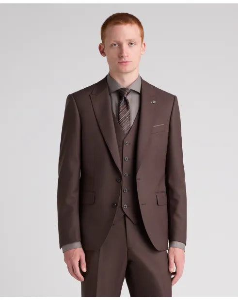 Remus Uomo 42741 47 Brown Jacket Tapered