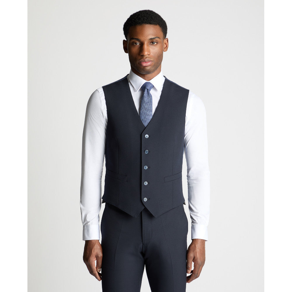 Remus Uomo 51770 79 Waistcoat Dark Navy Tapered