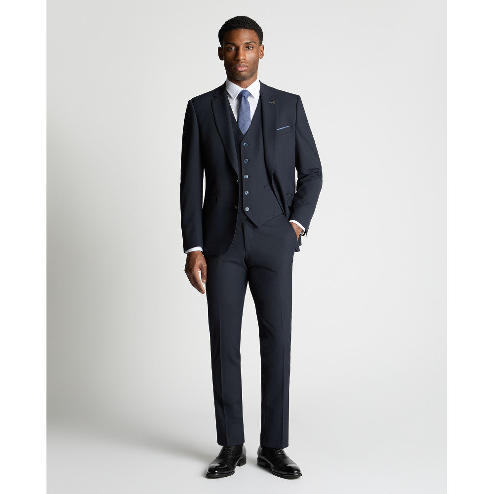 Remus Uomo 51770 79 Waistcoat Dark Navy Tapered