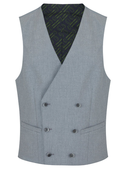 Remus Uomo 51880D 05 Grey Double Breasted Slim Suit Waistcoat