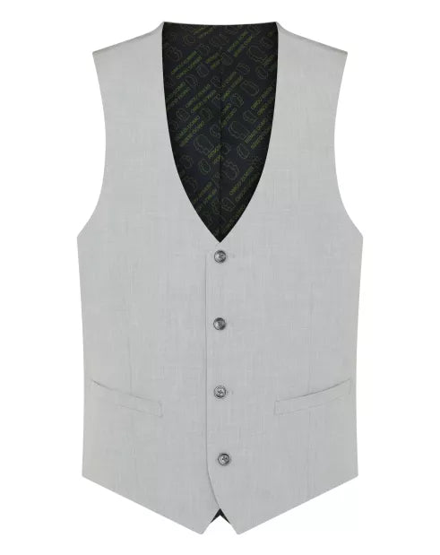 Remus Uomo 51770 03 Waistcoat Light Grey Tapered