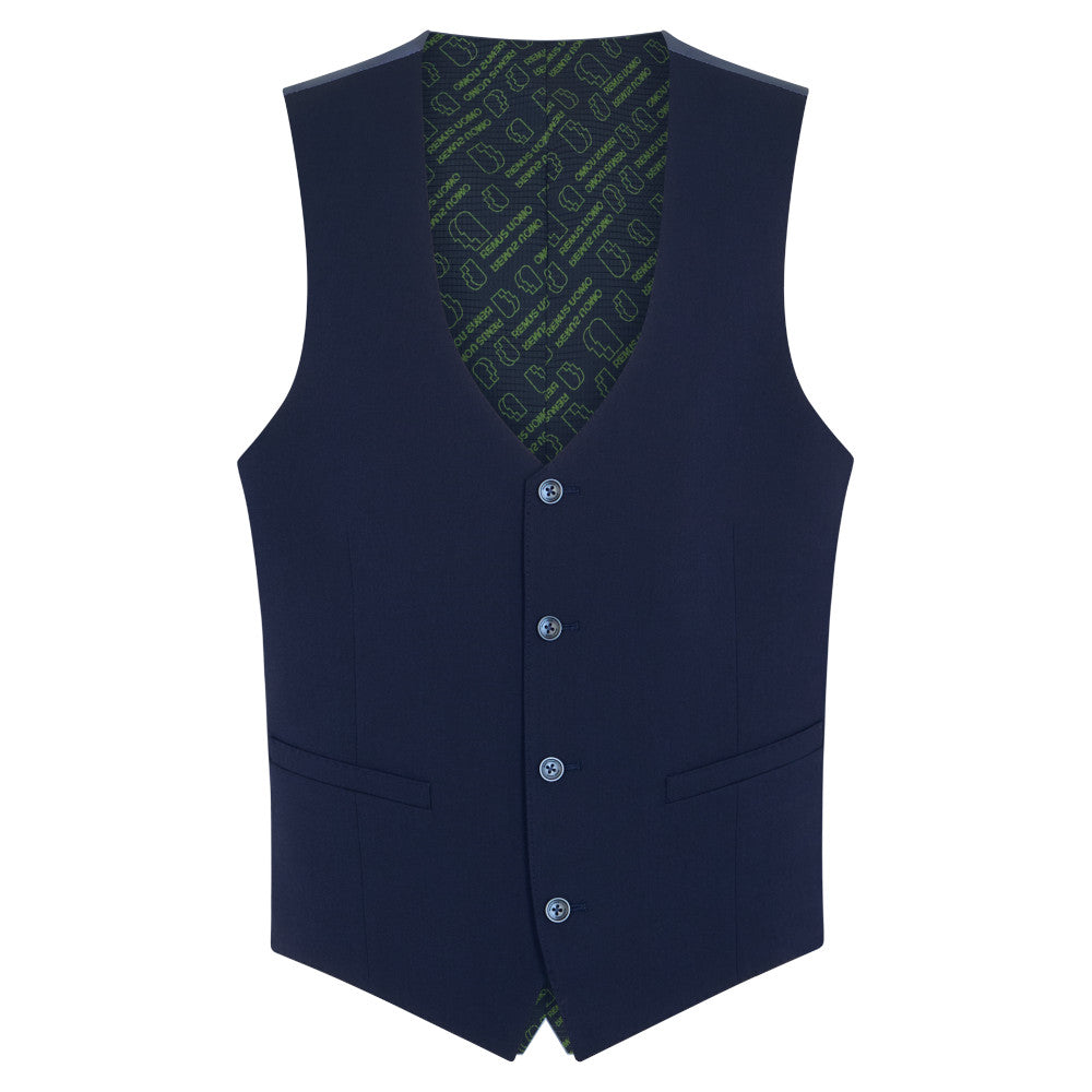 Remus Uomo 51880 78 Waistcoat Navy Slim