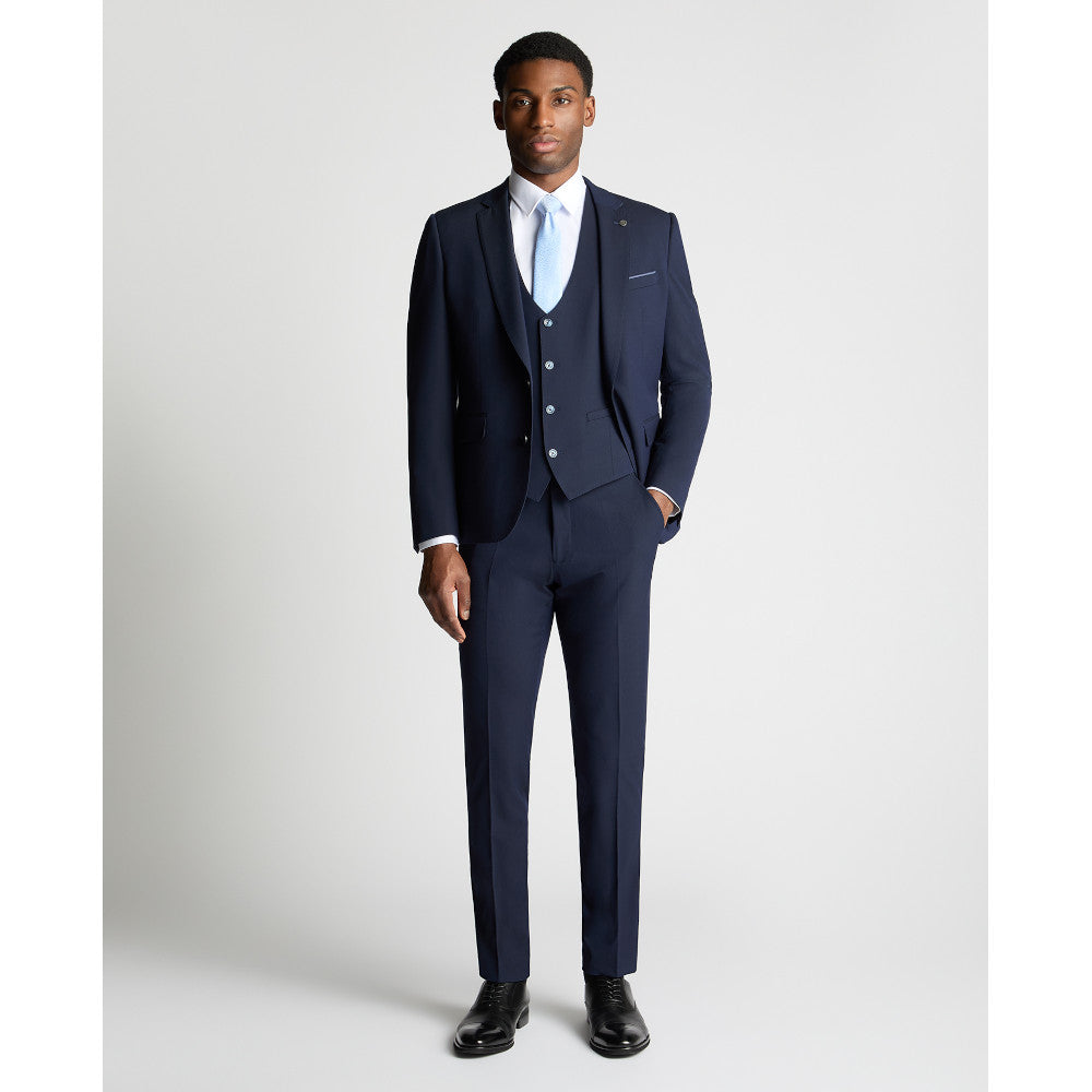 Remus Uomo 51880 78 Waistcoat Navy Slim
