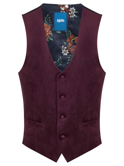 Spin 51948 68 Wine Jaden Waistcoat