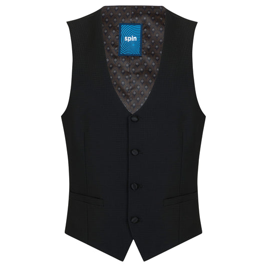 Spin 51960 00 Black Jaden Suit Waistcoat