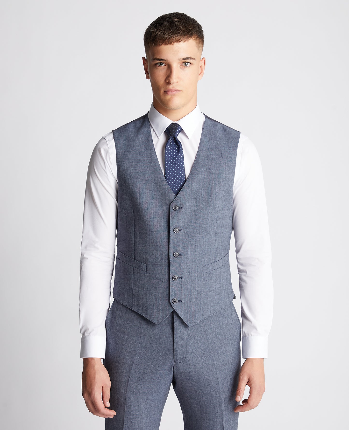 Remus Uomo 52044 26 Dark Turquoise Tapered Suit Waistcoat