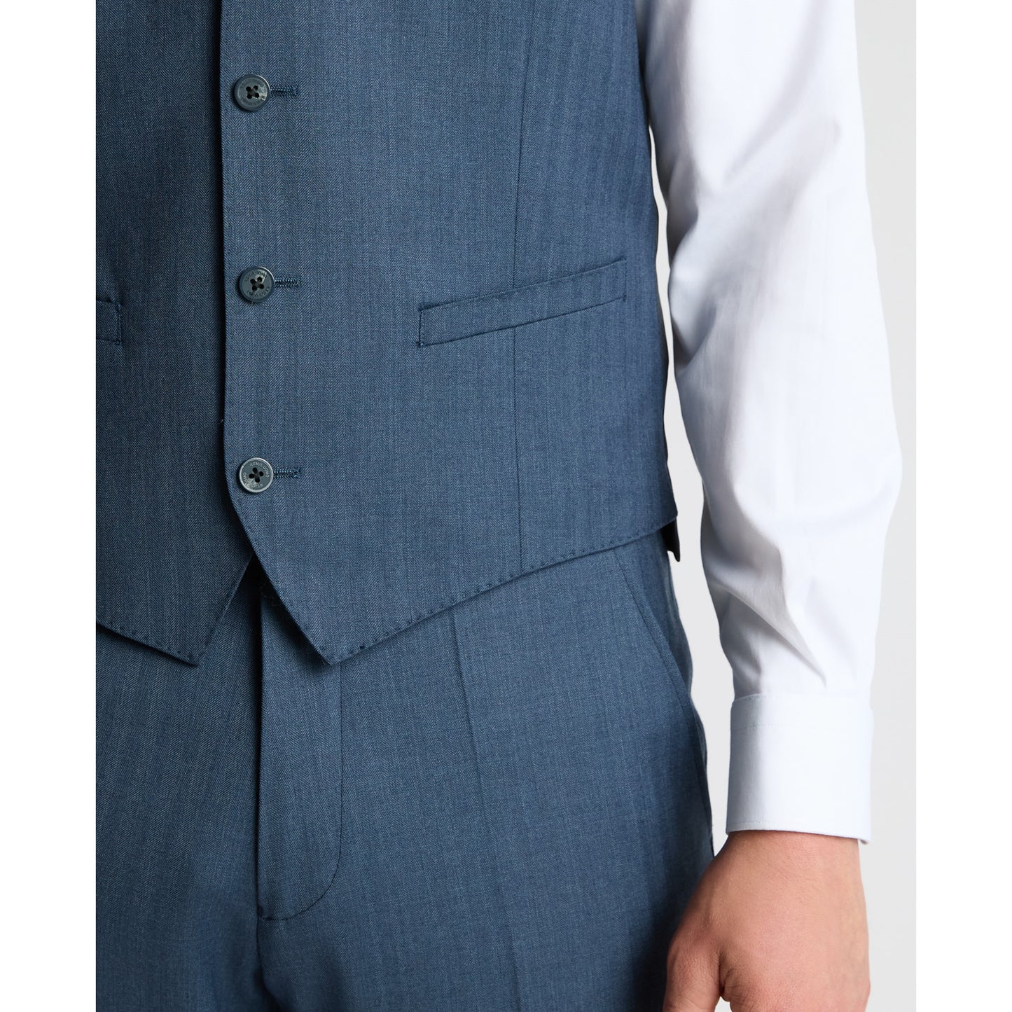 Remus Uomo 52060 26 Blue Slim Waistcoat