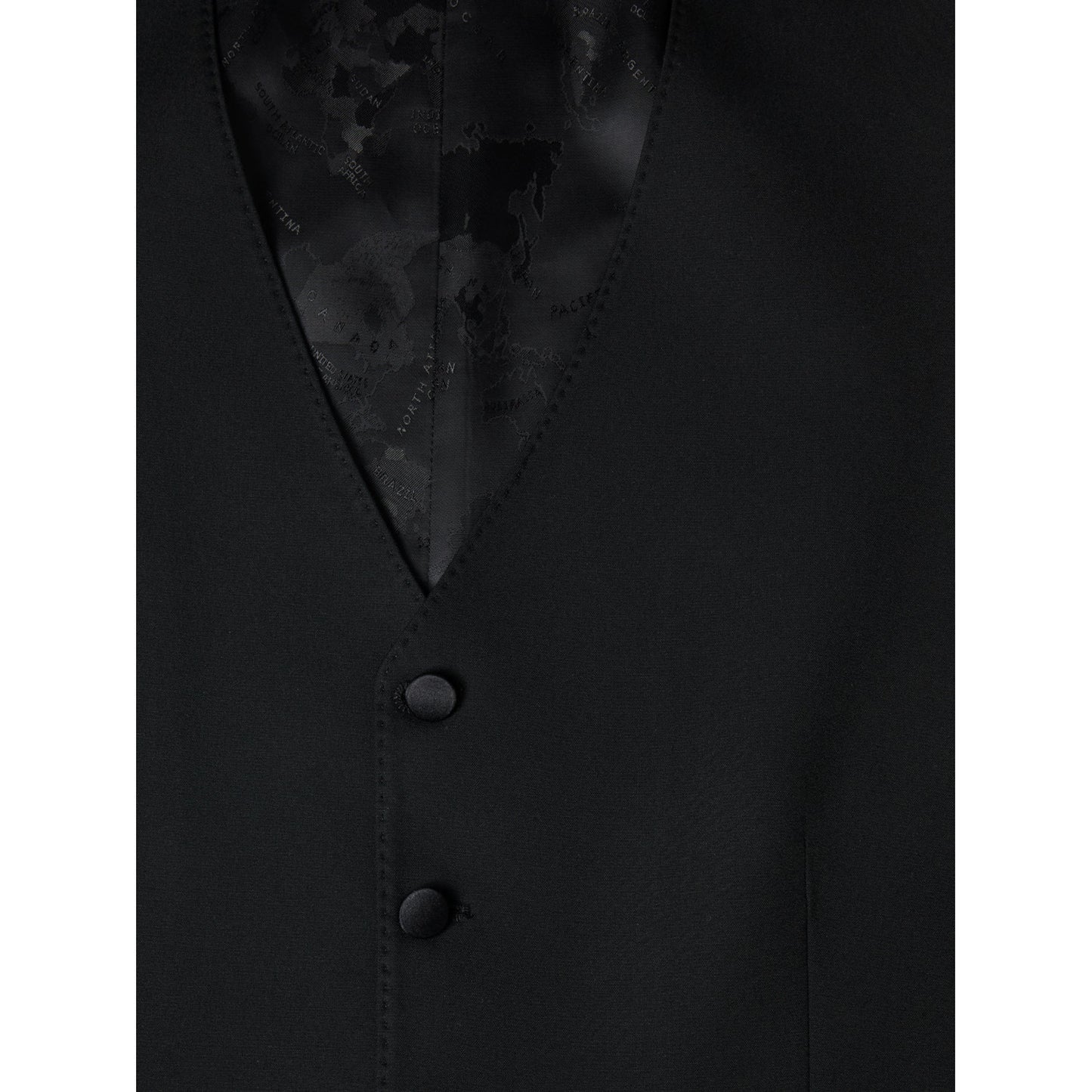 Remus Uomo 52163 00 Black Tapered Waistcoat
