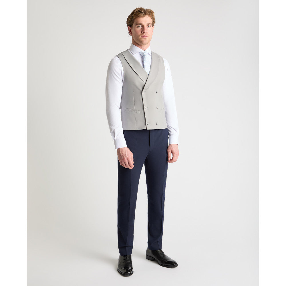 Remus Uomo 52169D 03 Waistcoat Light Grey Db Slim
