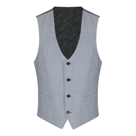 Remus Uomo 52707 22 Waistcoat Light Blue/Grey Slim