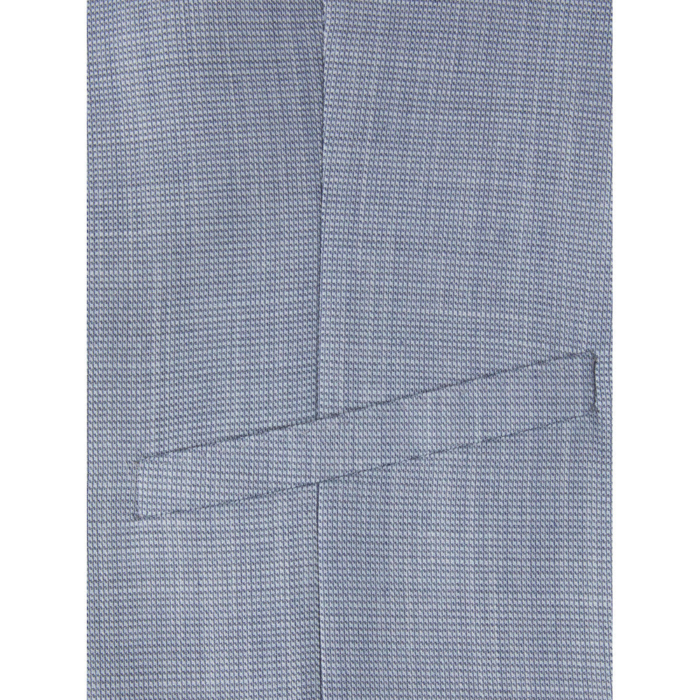 Remus Uomo 52707 22 Waistcoat Light Blue/Grey Slim