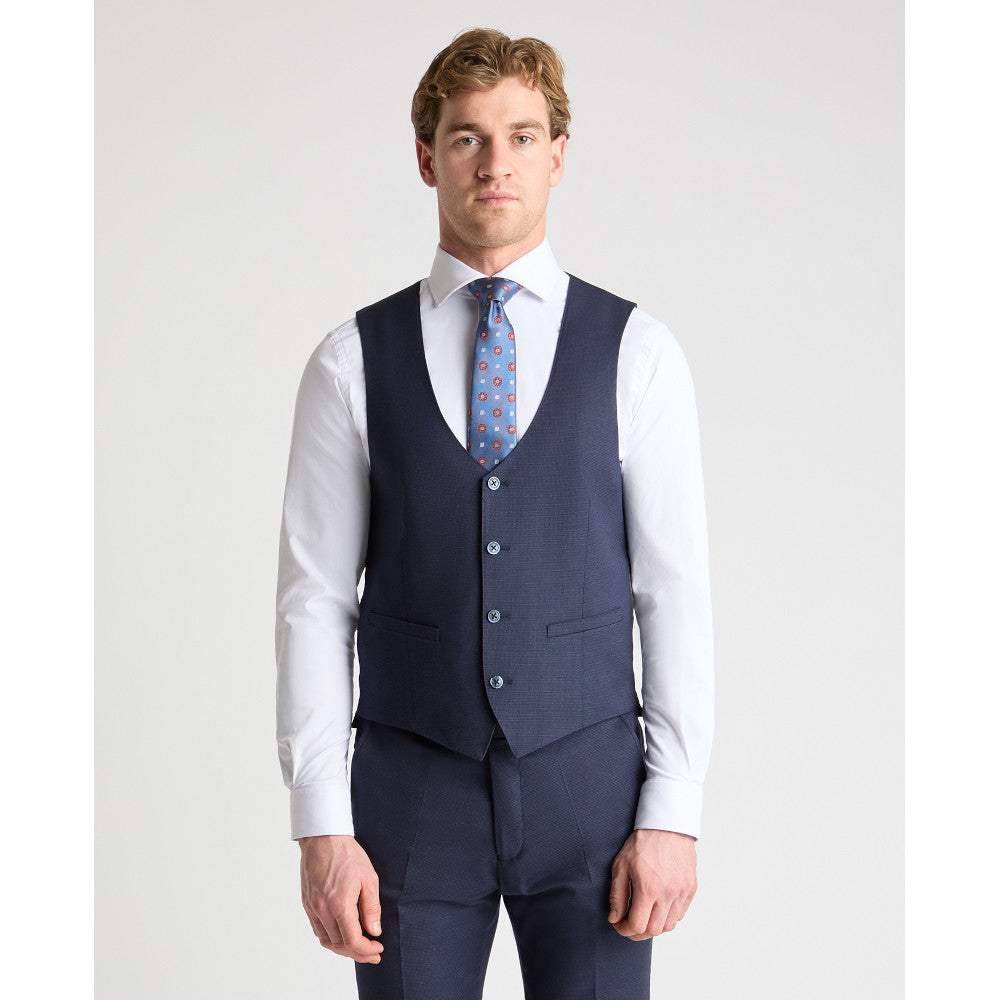 Remus Uomo 52710 78 Waistcoat Dark Navy Slim