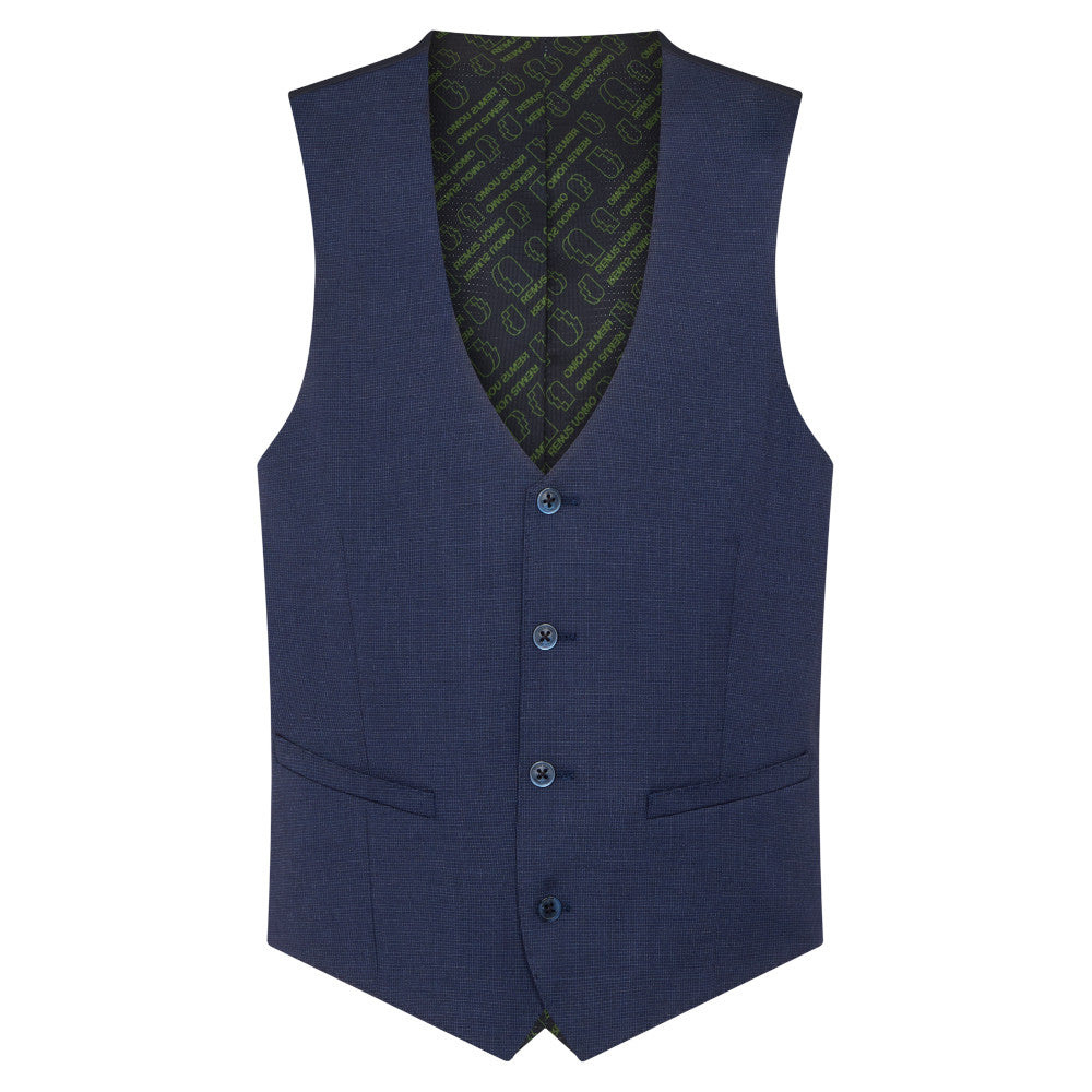 Remus Uomo 52710 78 Waistcoat Dark Navy Slim