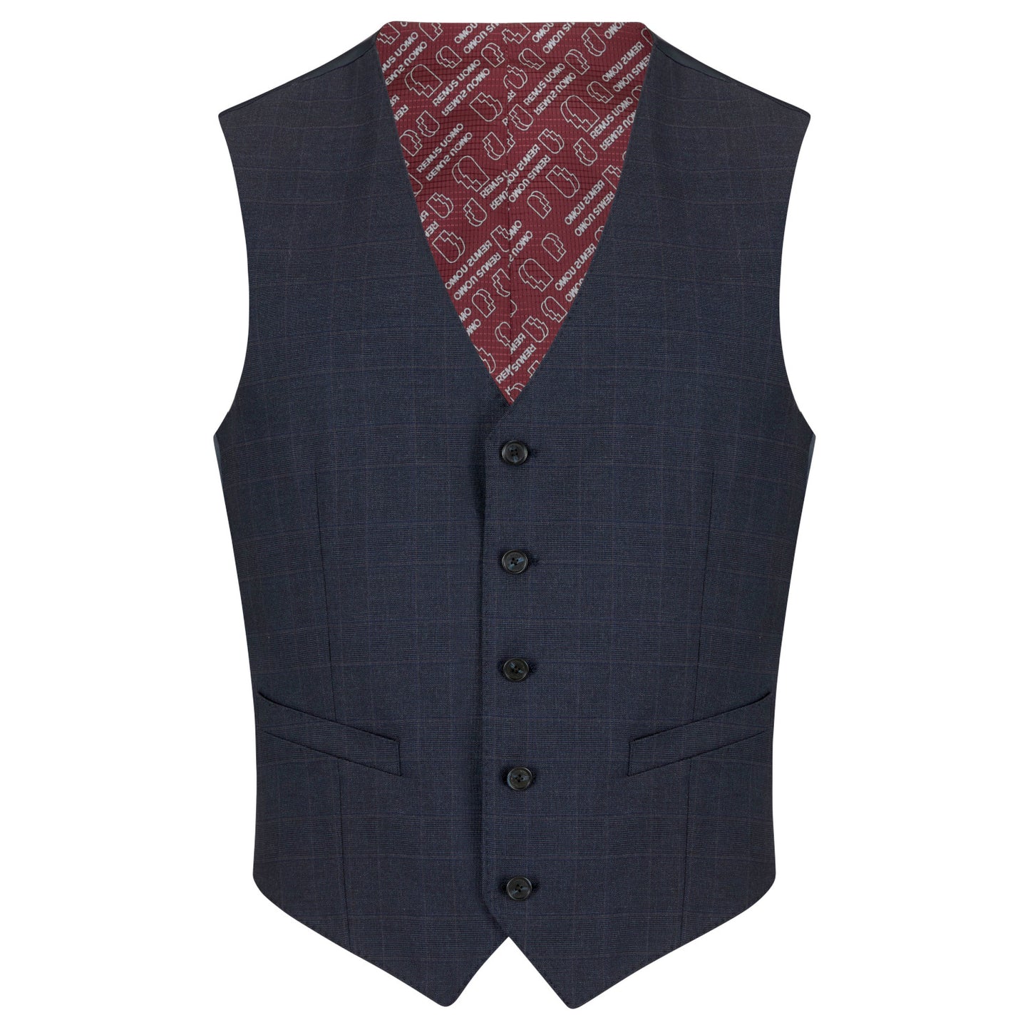 Remus Uomo 52723 78 Navy Tapered Waistcoat