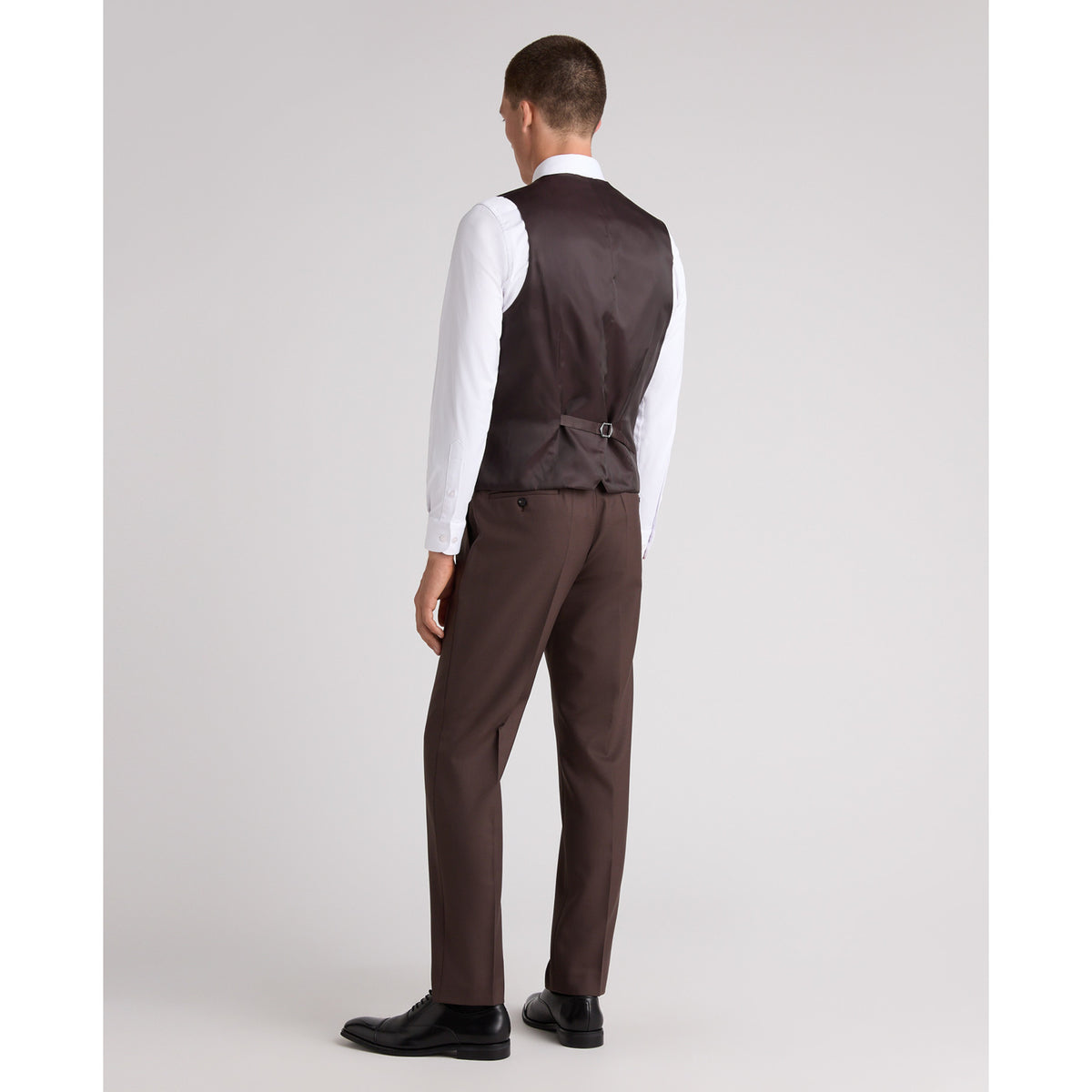 Remus Uomo 52740 47 Brown/Grey Waistcoat Slim
