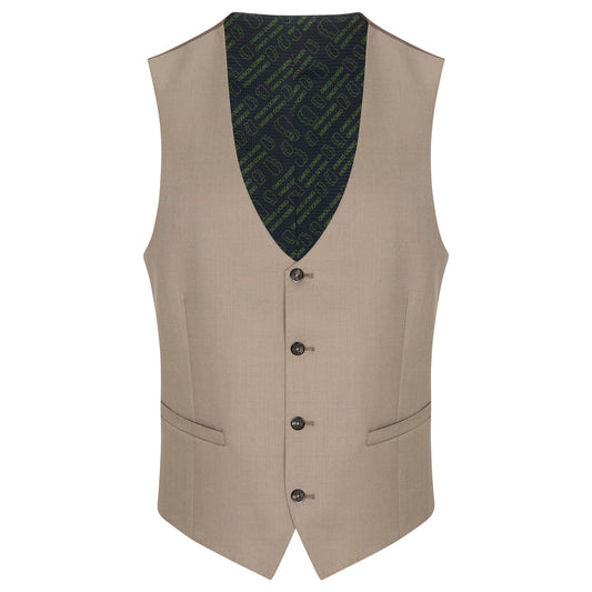 Remus Uomo 52740 96 Fawn Waistcoat Slim