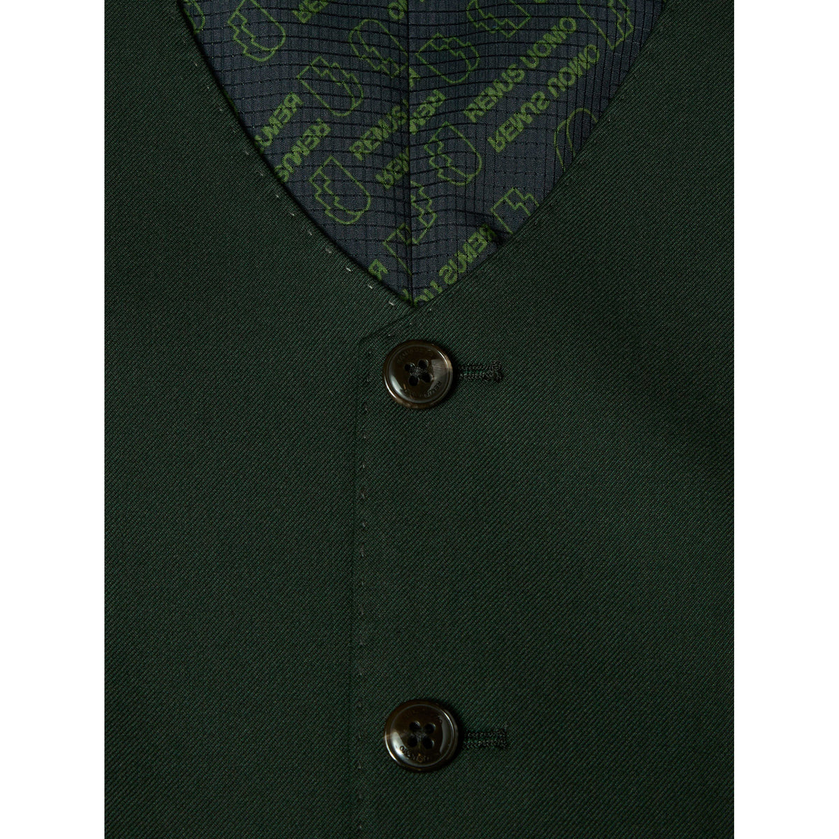 Remus Uomo 52742 39 Fir/Bottle Green Waistcoat Slim