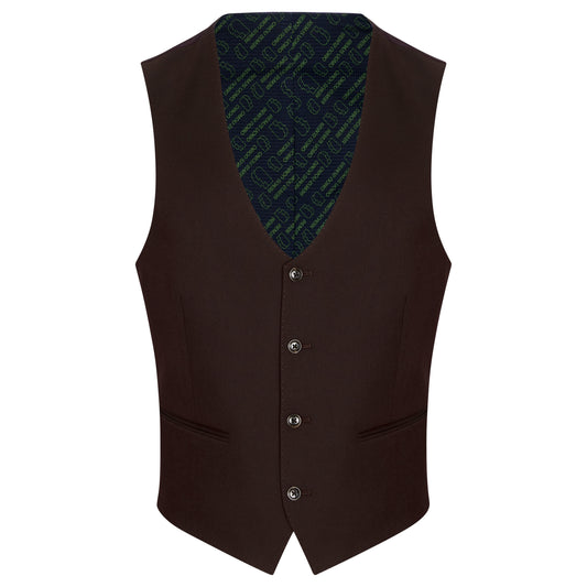 Remus Uomo 52742 69 Wine Waistcoat Slim