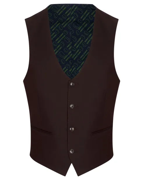 Remus Uomo 52743 69 Wine Waistcoat Tapered