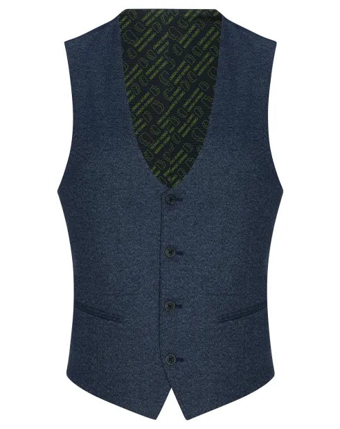 Remus Uomo 52745 27 Dark Blue Waistcoat Tapered