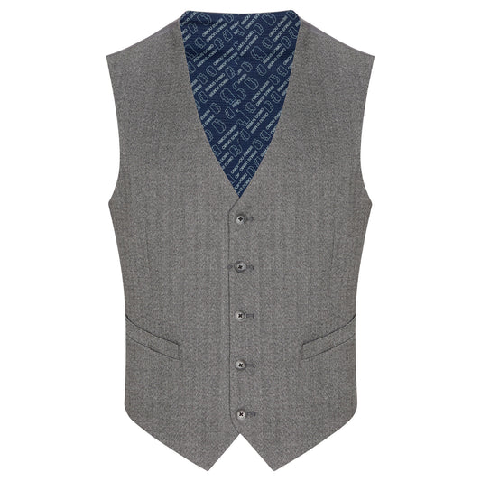 Remus Uomo 52746 07 Dark Grey Waistcoat Tapered