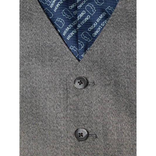 Remus Uomo 52746 07 Dark Grey Waistcoat Tapered