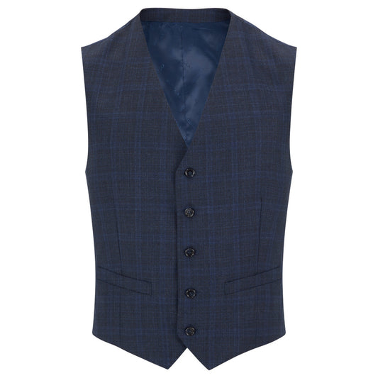 Douglas 55067 28 Slate Blue Valdino Suit Waistcoat