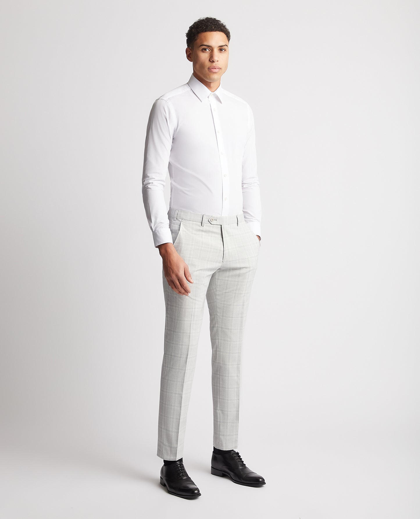 Remus Uomo 72262 2 Light Grey Tapered Suit Trouser