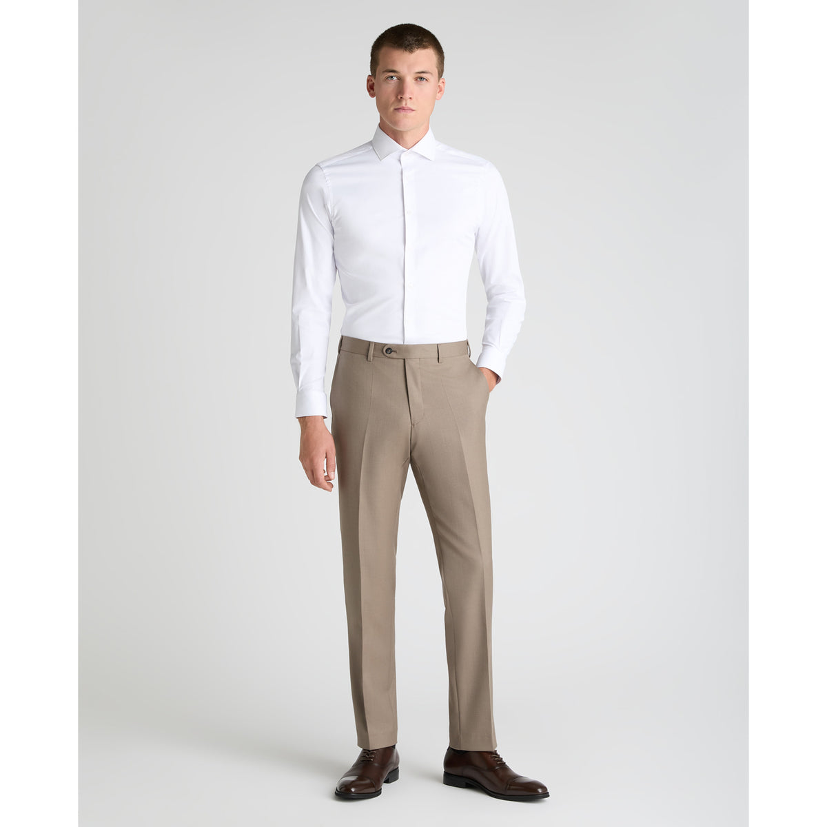 Remus Uomo 72741 96 Fawn Trouser Tapered