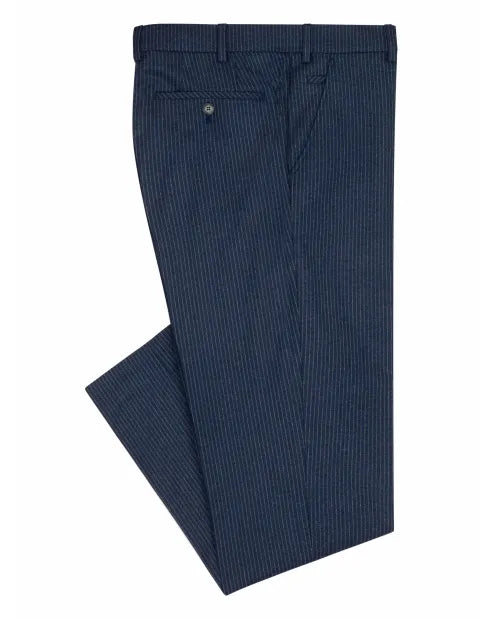 Remus Uomo 72752 26 Trouser Navy Pinstripe Tapered
