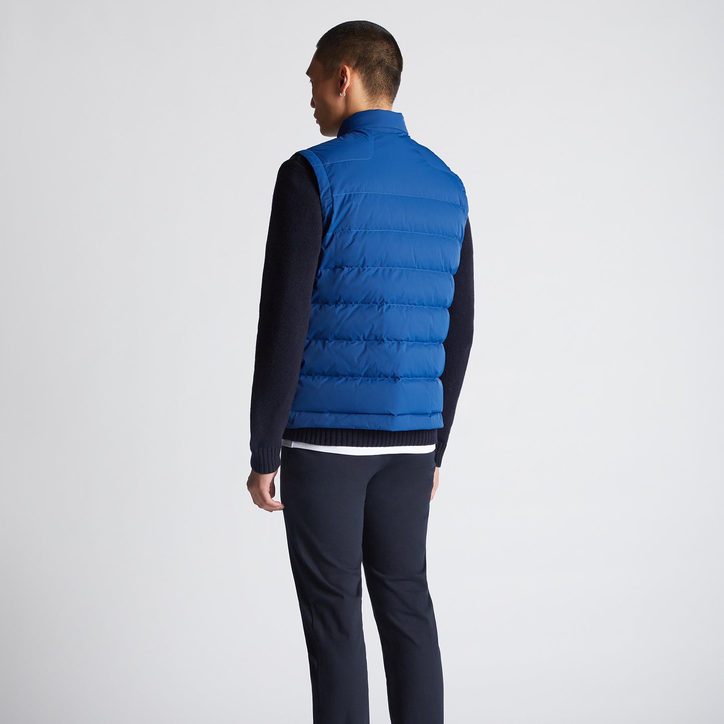 Remus Uomo 80481 26 Blue Quilted Gilet