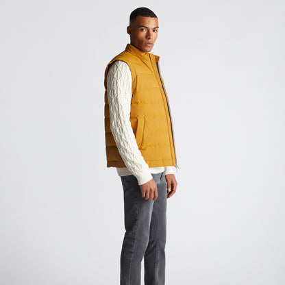 Remus Uomo 80481 54 Ochre Quilted Gilet