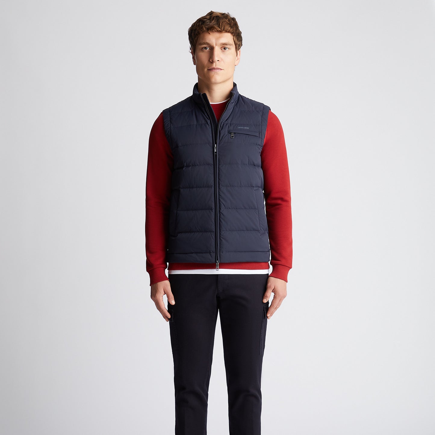 Remus Uomo 80481 78 Navy Quilted Gilet