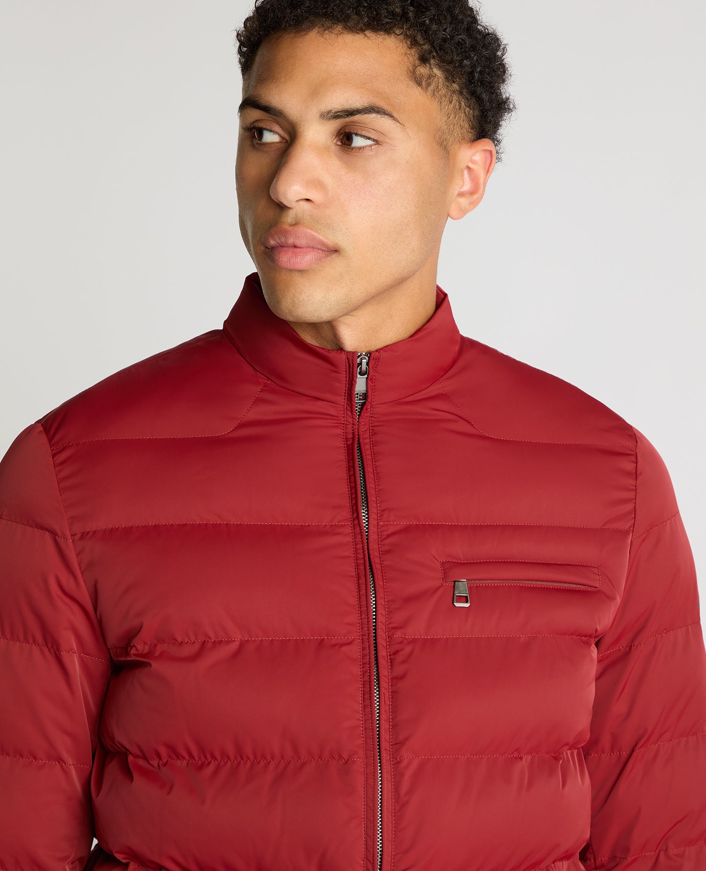 Remus Uomo 80750 66 Maroon Kaleb Quilted Jacket