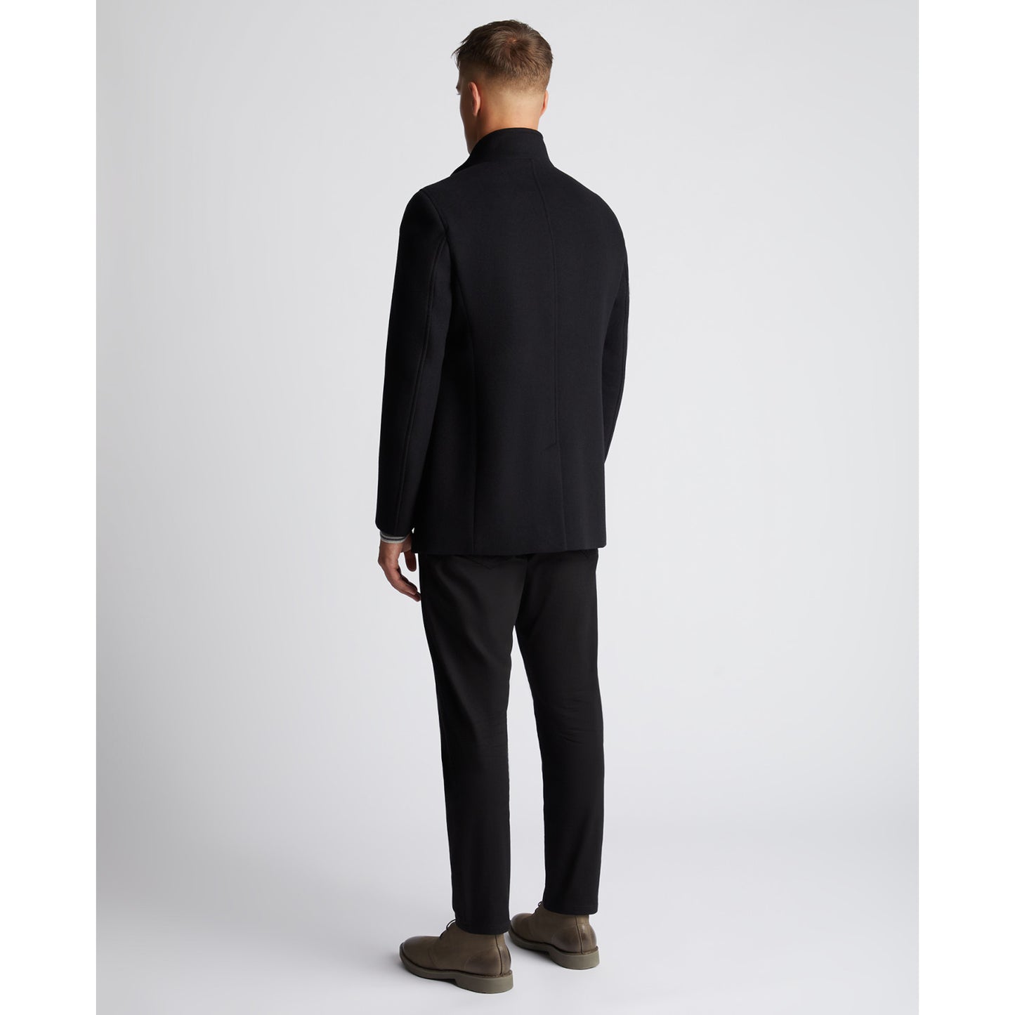 Remus Uomo 90374 00 Black Jonah Overcoat