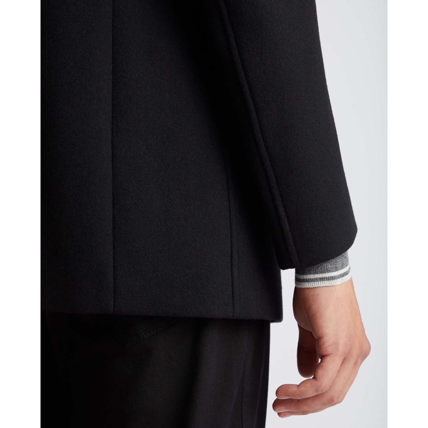 Remus Uomo 90374 00 Black Jonah Overcoat