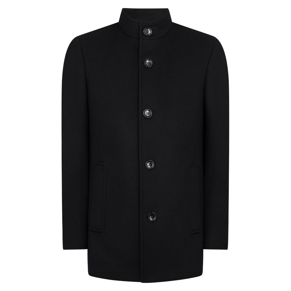 Remus Uomo 90374 00 Black Jonah Overcoat