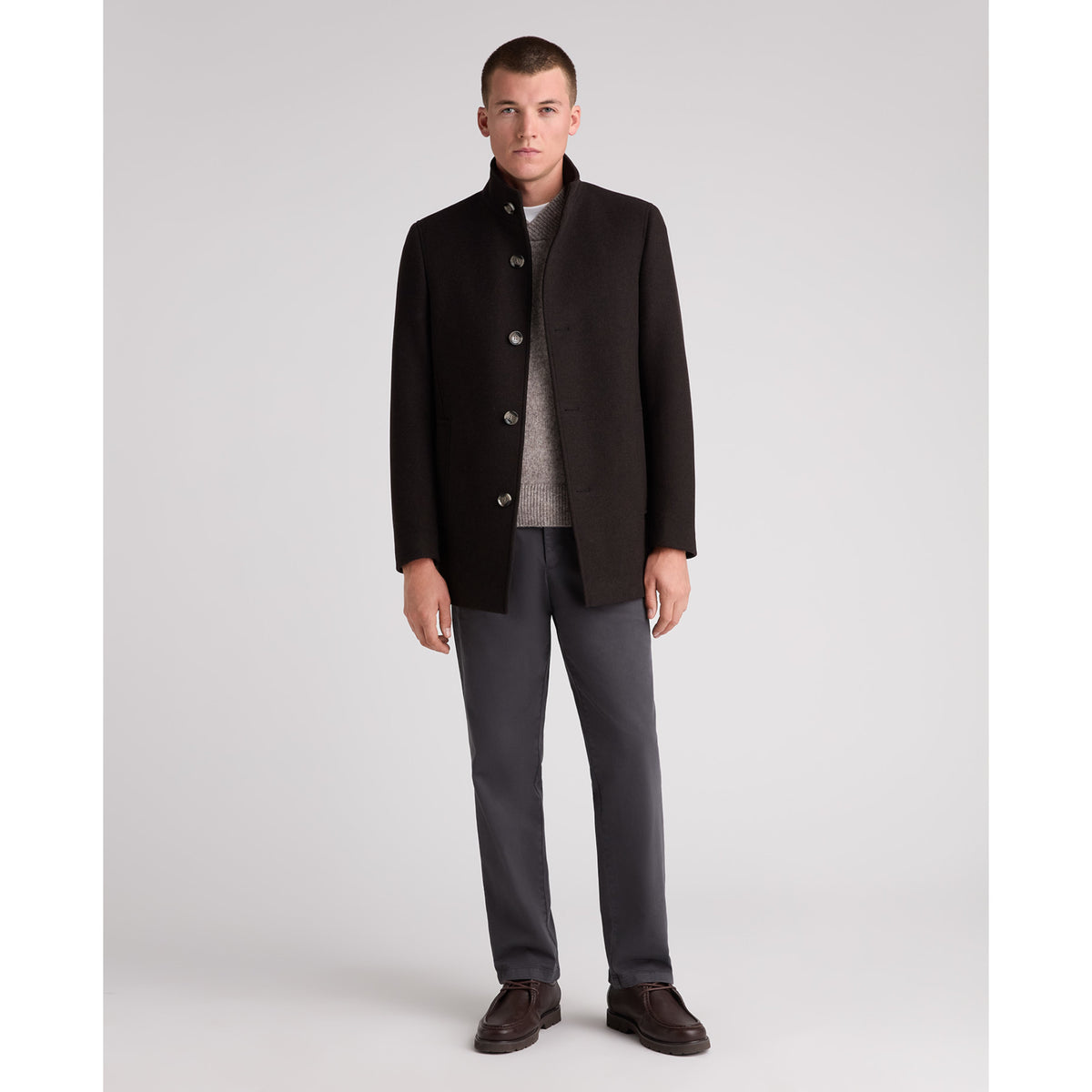 Remus Uomo 90374 49 Dark Chocolate Jonah Overcoat