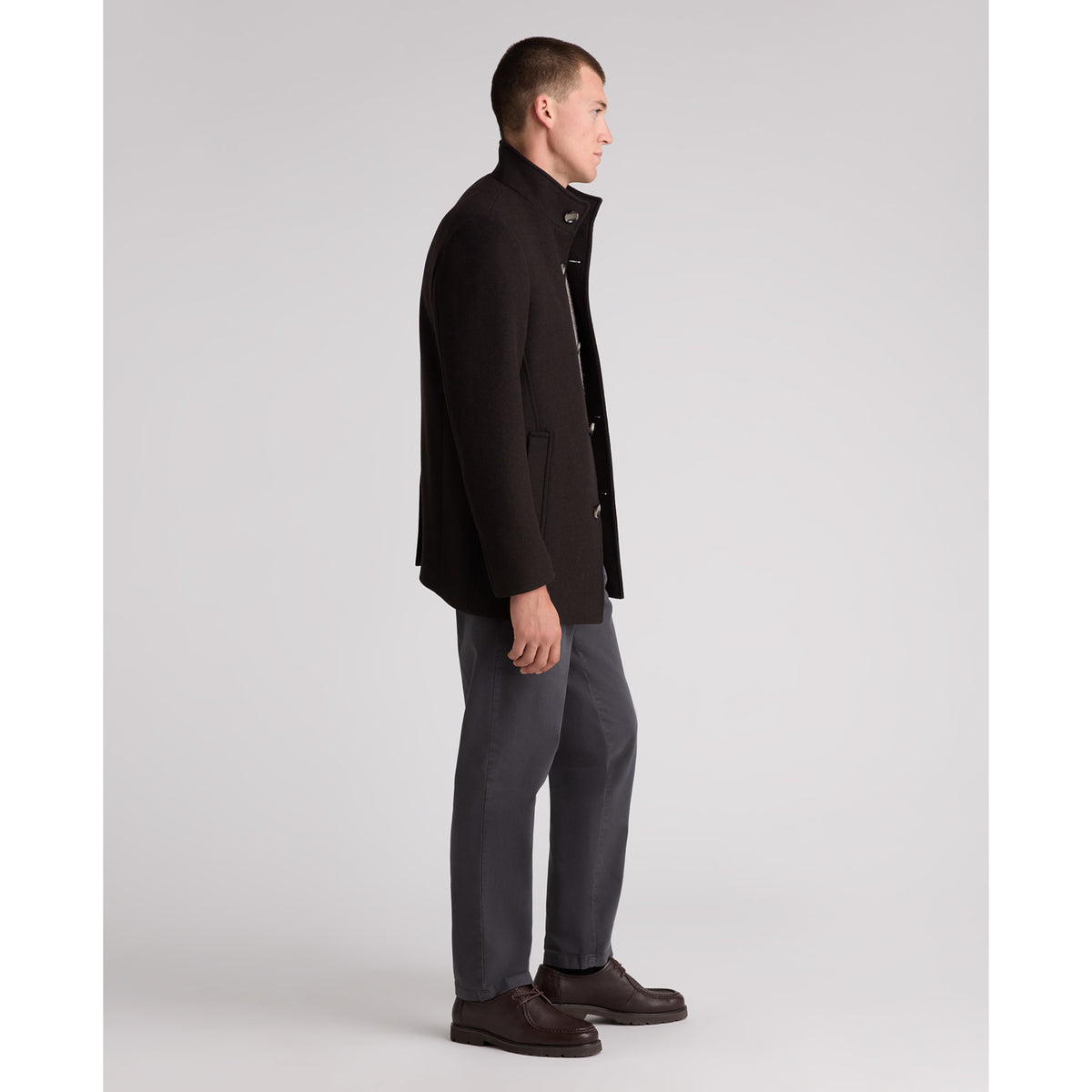 Remus Uomo 90374 49 Dark Chocolate Jonah Overcoat