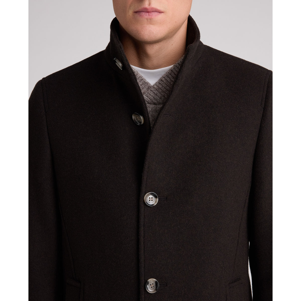 Remus Uomo 90374 49 Dark Chocolate Jonah Overcoat