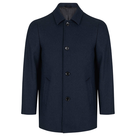 Daniel Grahame 90605 29 Dark Blue/Black Bales Overcoat