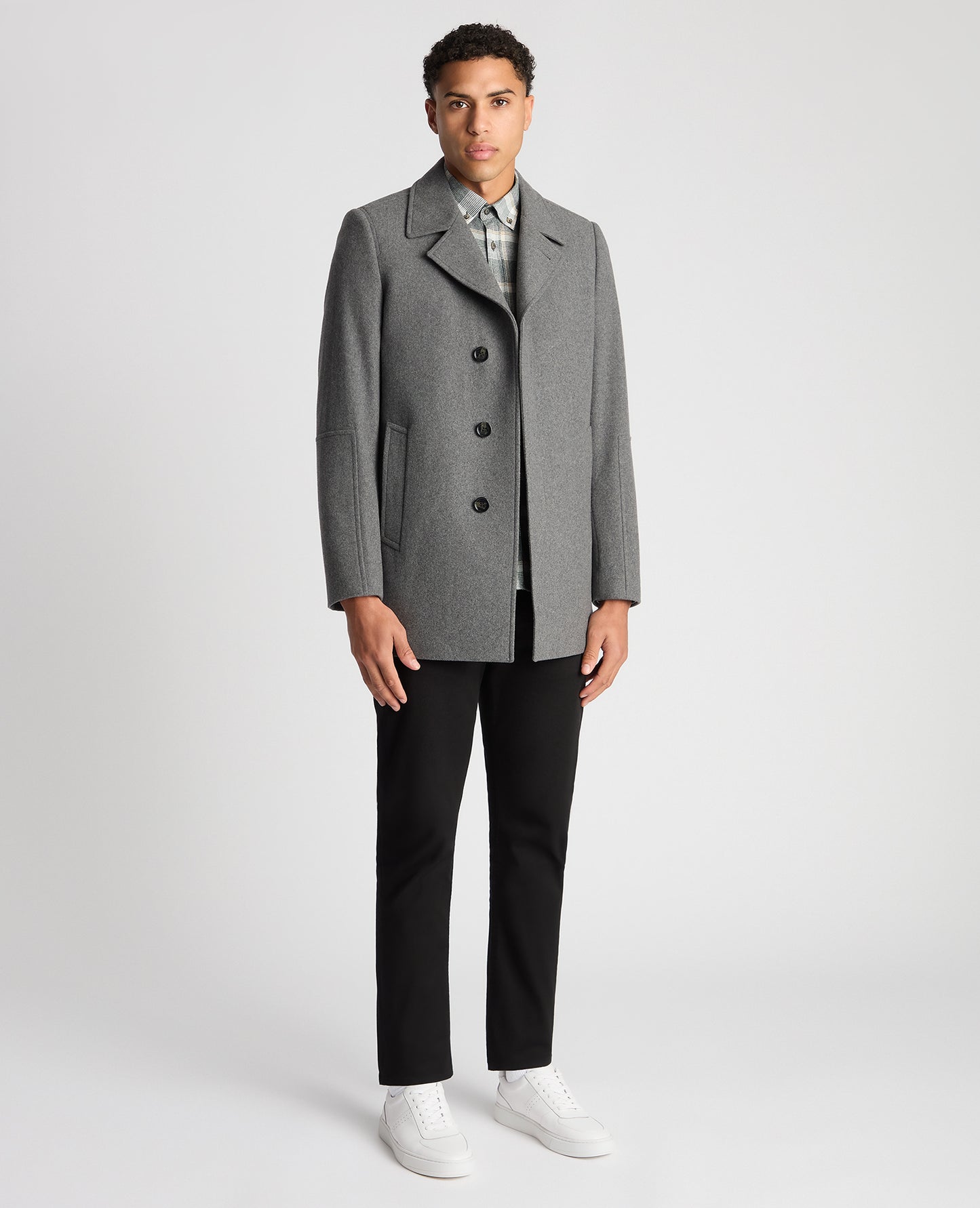 Remus Uomo 90700 07 Dark Grey Lochlan Overcoat