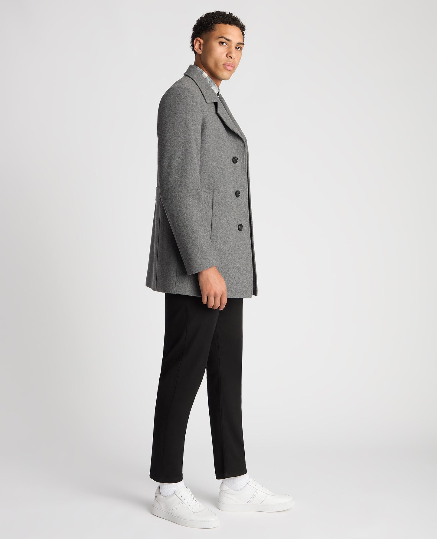 Remus Uomo 90700 07 Dark Grey Lochlan Overcoat