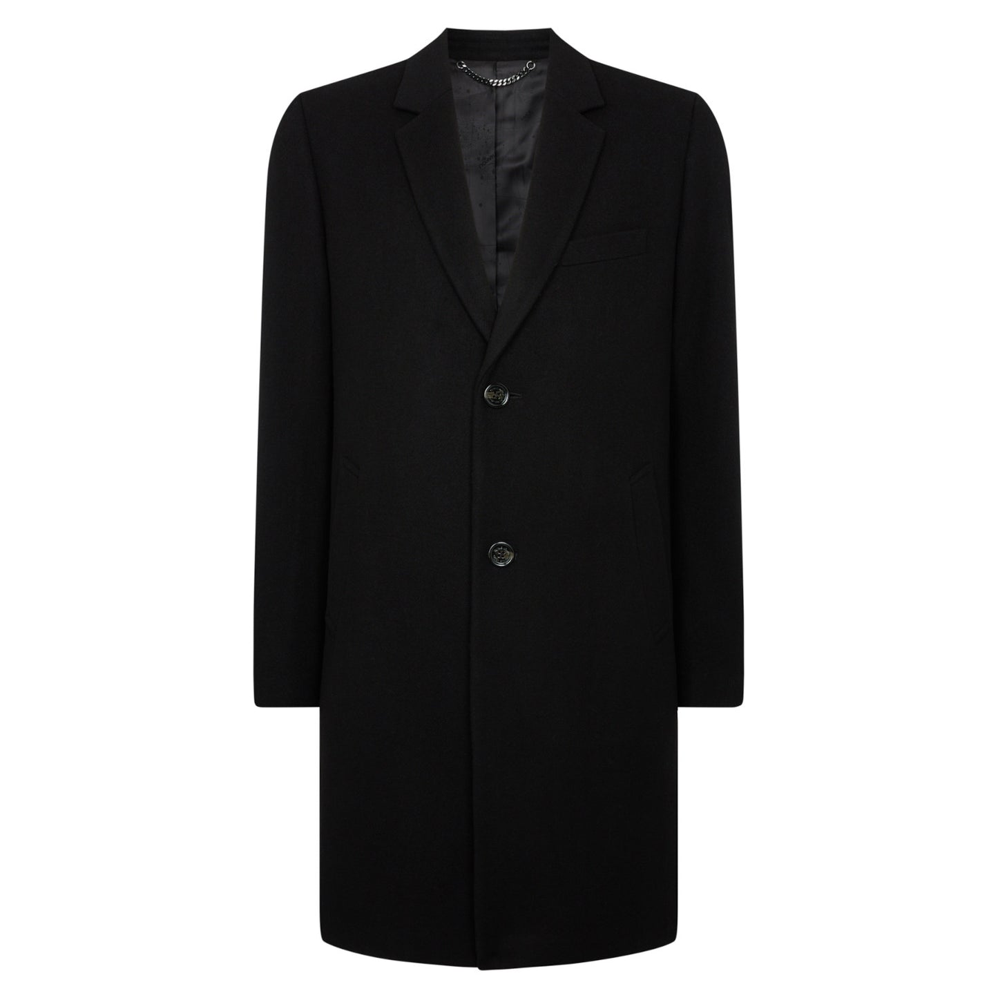 Remus Uomo 90701 00 Black Kayden Overcoat