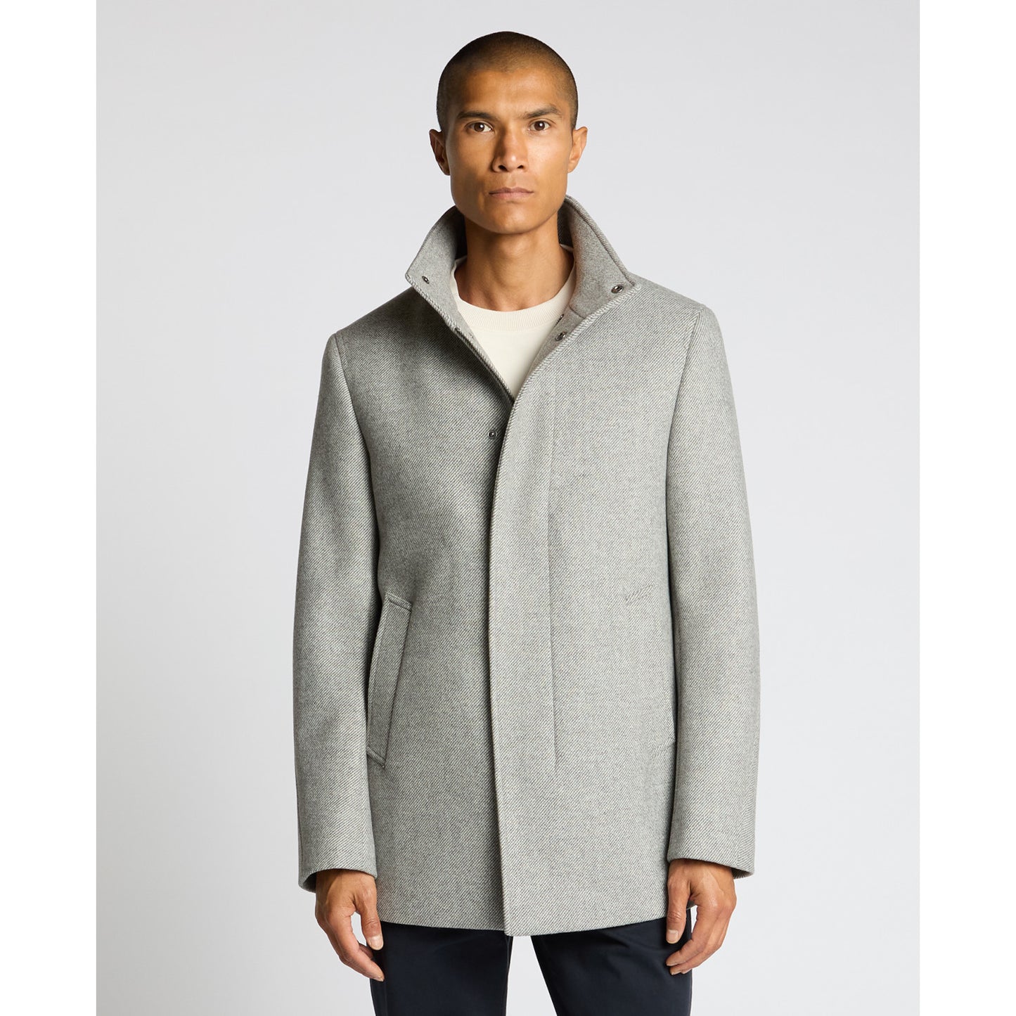 Remus Uomo 90711 04 Grey Jacob Overcoat