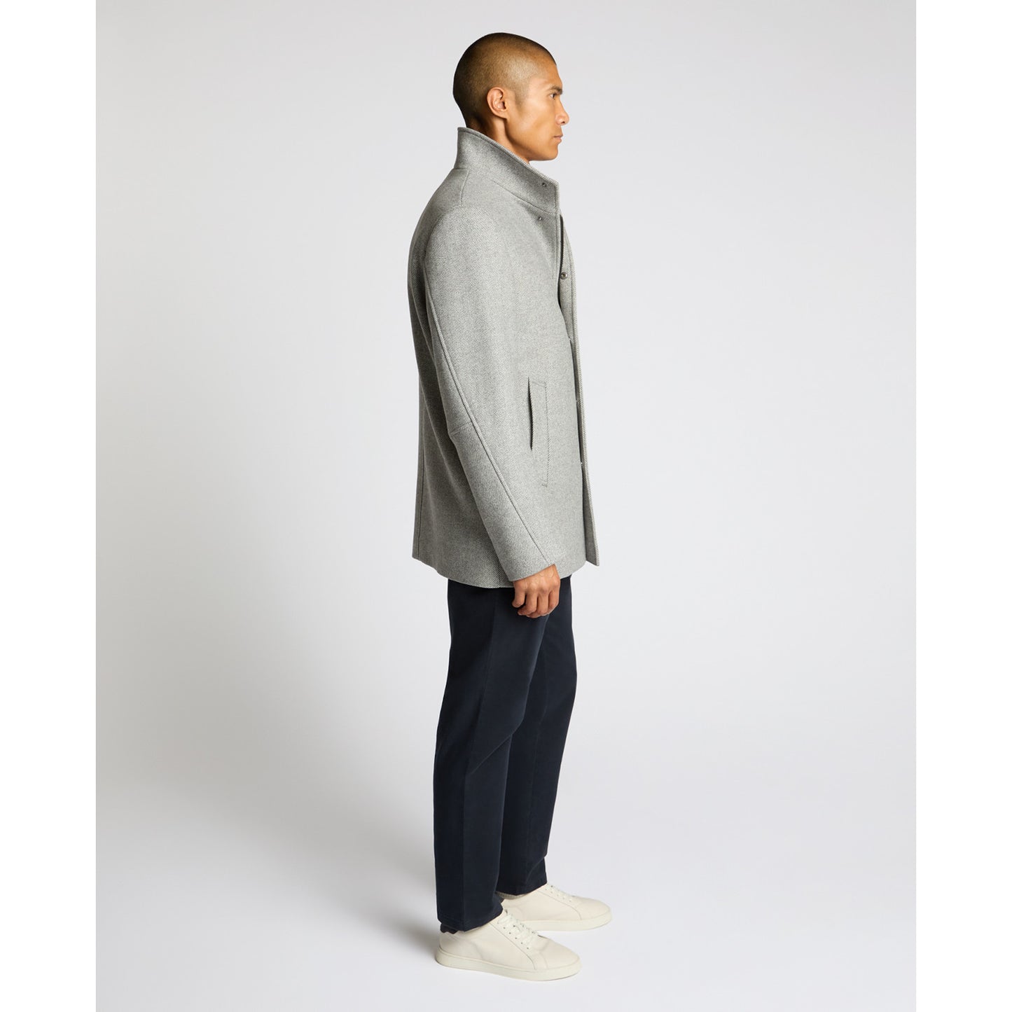 Remus Uomo 90711 04 Grey Jacob Overcoat