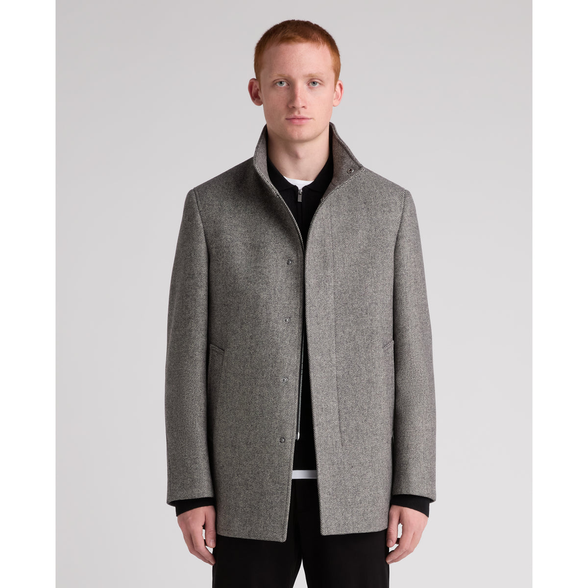 Remus Uomo 90711 06 Dark Grey Jacob Overcoat