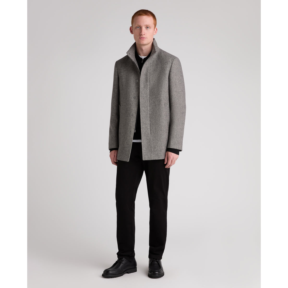 Remus Uomo 90711 06 Dark Grey Jacob Overcoat